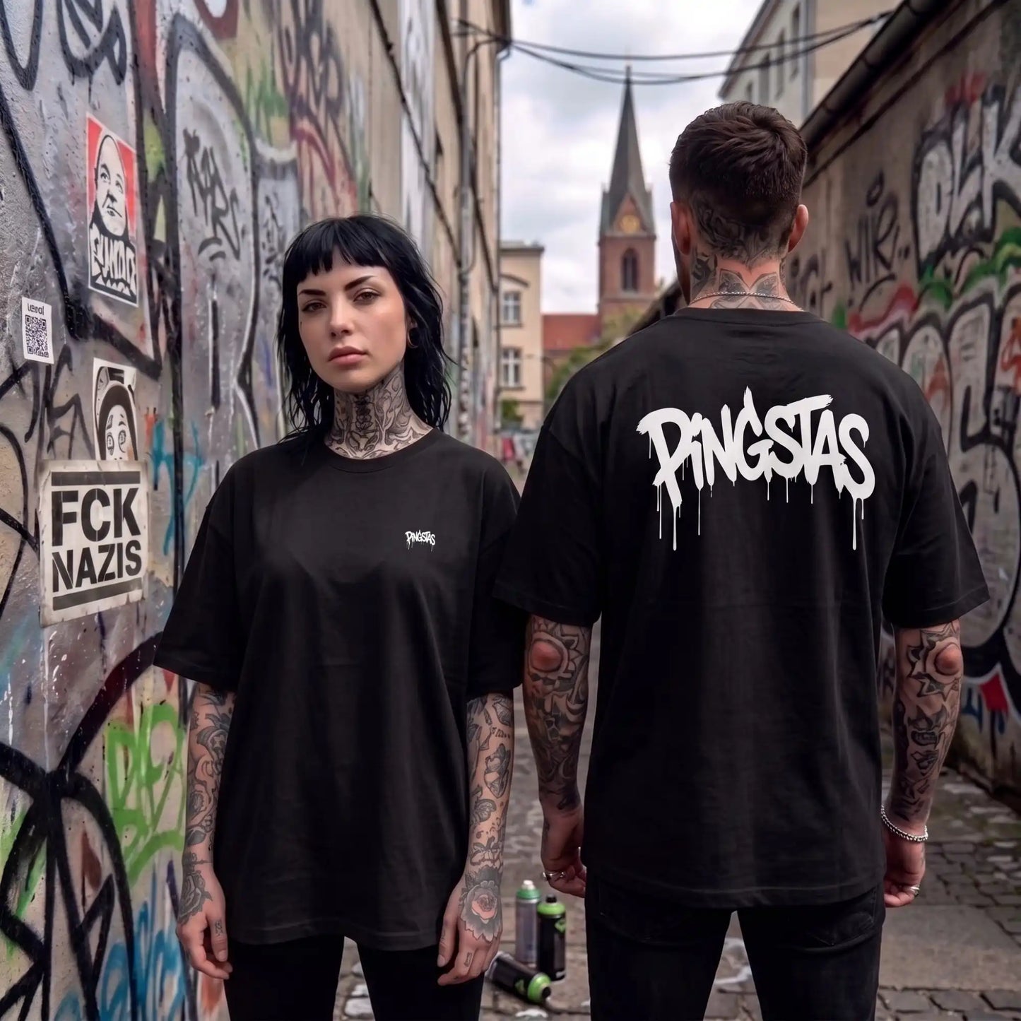 "Sprayed" - Heavy Oversized Organic Shirt