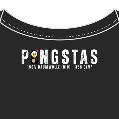 PINGSTAS OG Label Hoodie, Detailansicht Kragen mit PINGSTAS Schriftzug