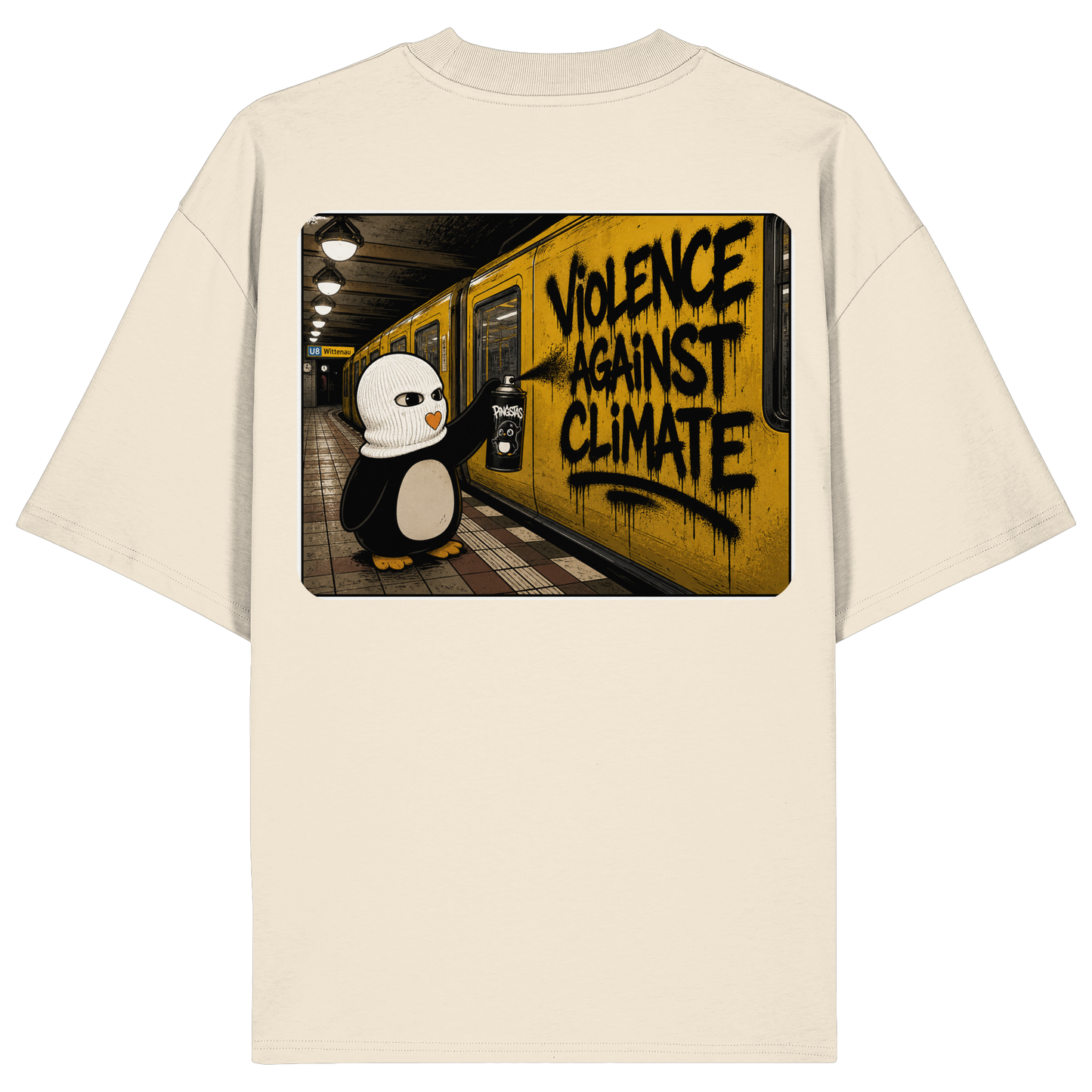 Violence against climate - Organic Oversize Shirt - Organic Oversize Shirt